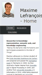 Mobile Screenshot of maxime-lefrancois.info