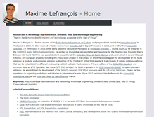 Tablet Screenshot of maxime-lefrancois.info